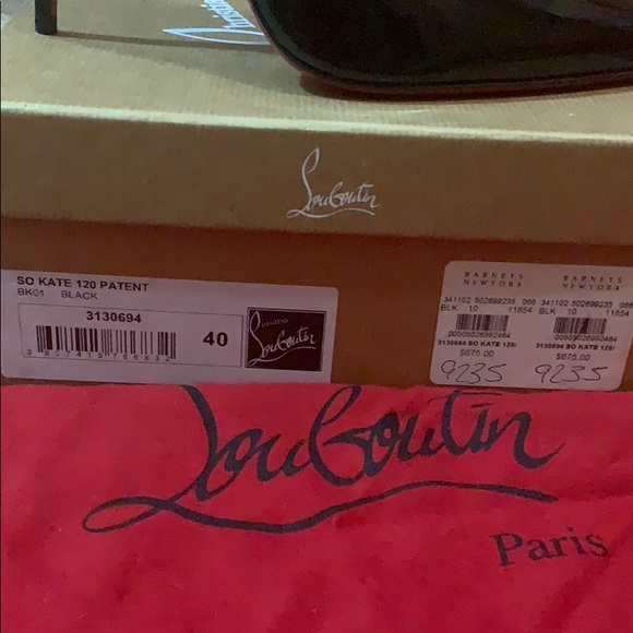 Christian Louboutin So Kate 120 Patent Black Pumps - Picture 5 of 6